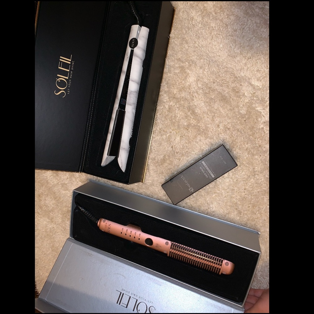 Styling irons & serum